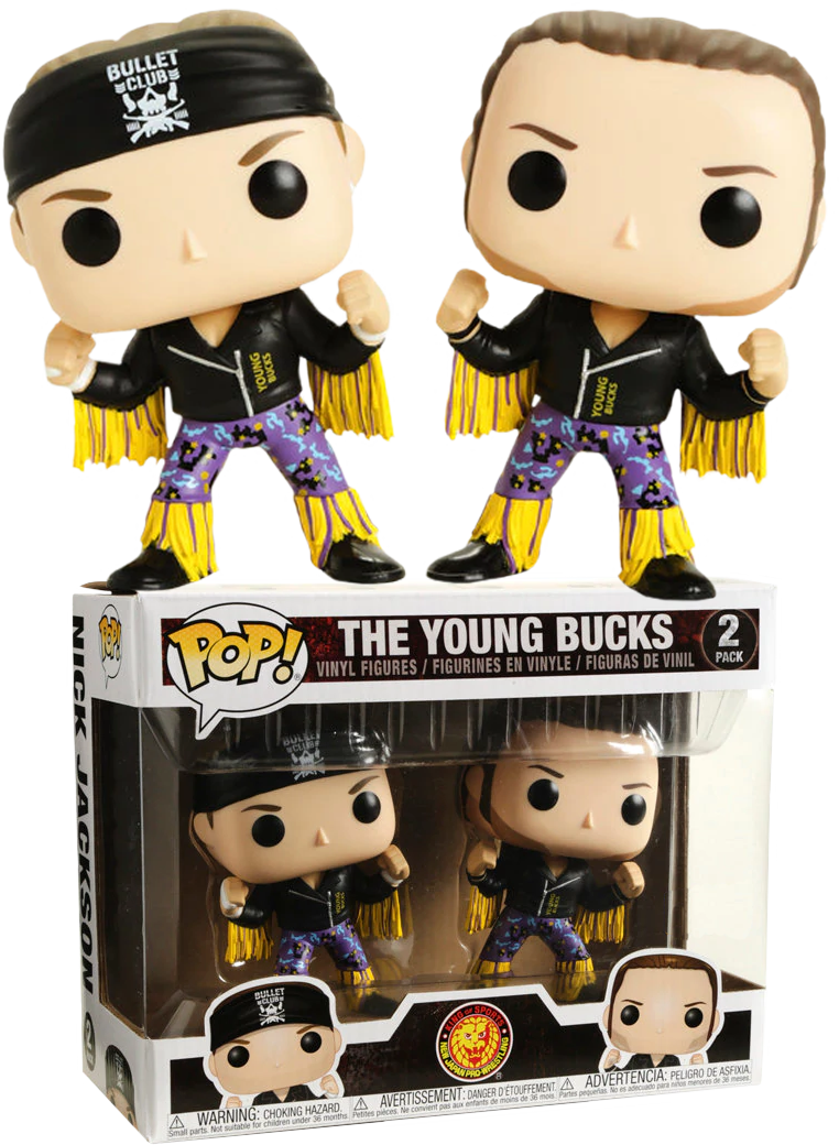 The Young Bucks (Black and Yellow) 2 Pack Japan Pro Wrestling Pop! Vinyl