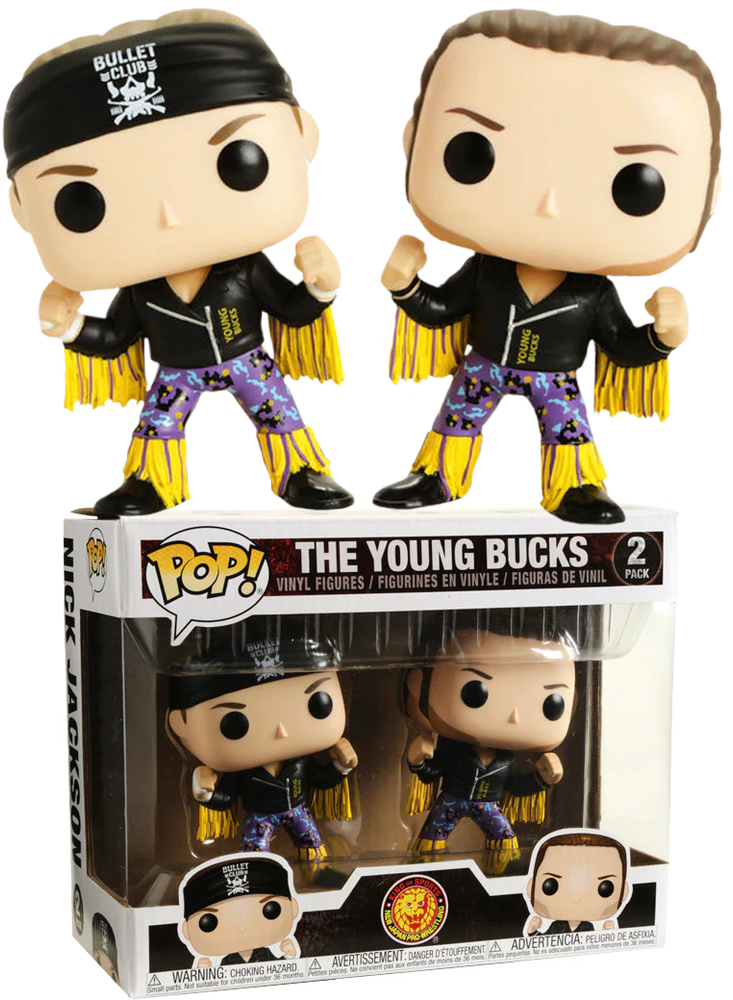 The Young Bucks (Black and Yellow) 2 Pack Japan Pro Wrestling Pop! Vinyl