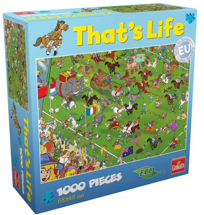 Goliath Puzzle Thats Life A Day at the Races Puzzle 1000 pieces