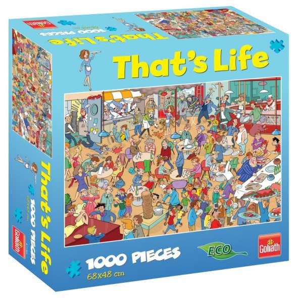 Goliath Puzzle Thats Life Lunch Room Puzzle 1000 pieces