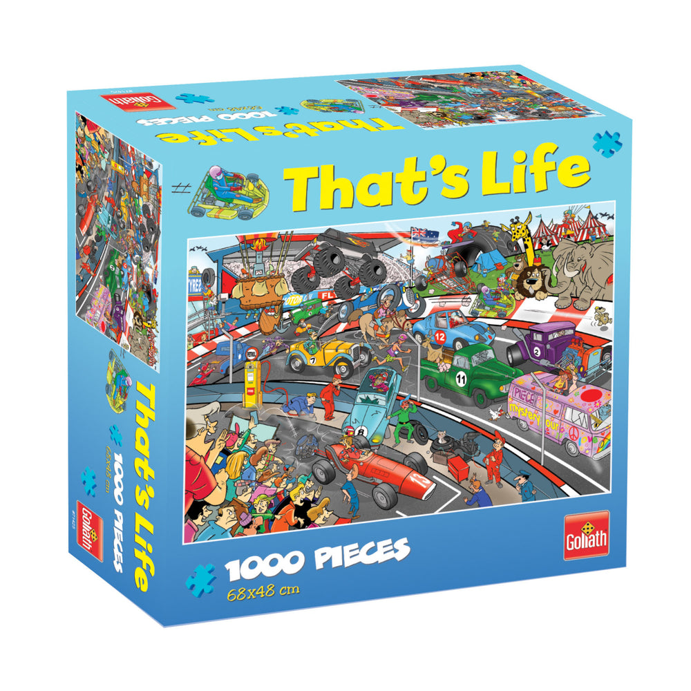 Goliath Puzzle Thats Life Car Race Puzzle 1000 pieces