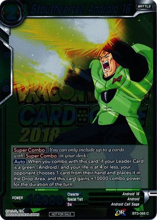Stouthearted Android 16 (Metallic Foil) (Event Pack 2018) [BT3-068]