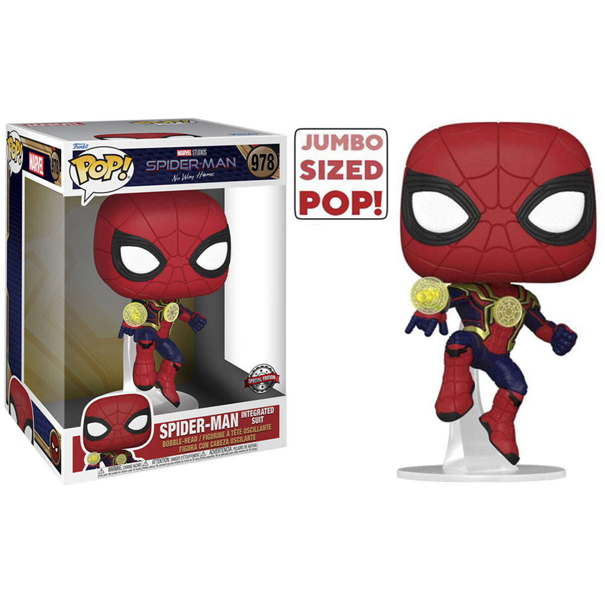 Spider-man Integrated suit (Special Edition) #978 Spider-Man Marvel Funko Pop! Vinyl