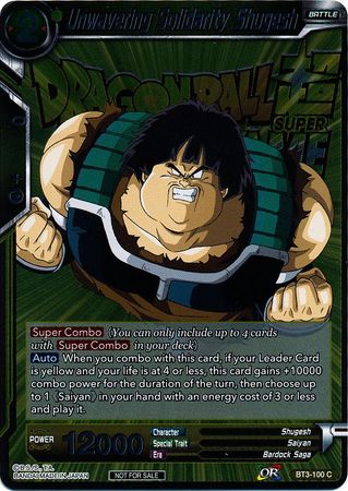 Unwavering Solidarity Shugesh (Metallic Foil) (Event Pack 2018) [BT3-100]