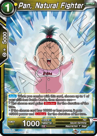 Pan, Natural Fighter (Reprint) [DB1-065]