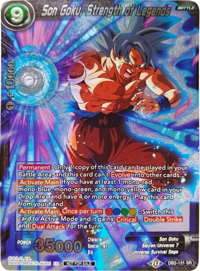 Son Goku, Strength of Legends (Player's Choice) [DB2-131]