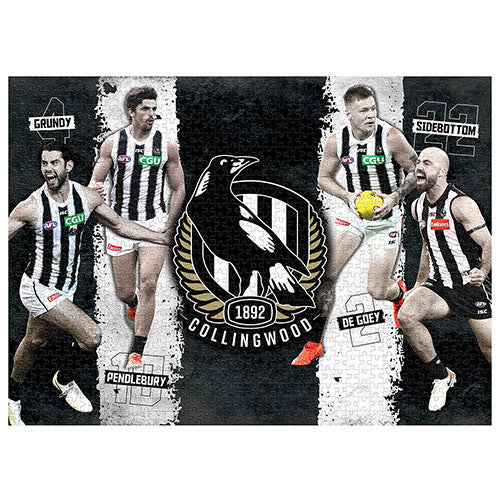 AFL Puzzle Collingwood Magpies 4 Player Puzzle 1000 pieces