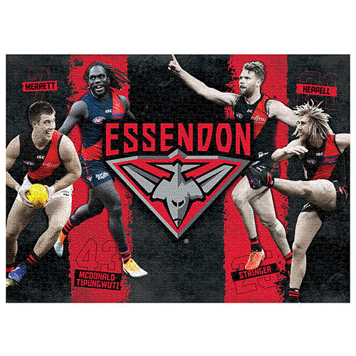 AFL Puzzle Essendon Bombers 4 Player Puzzle 1000 pieces
