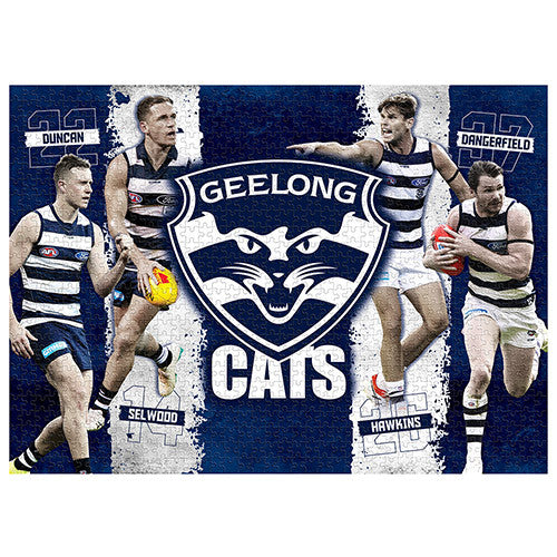 AFL Puzzle Geelong Cats 4 Player Puzzle 1000 pieces