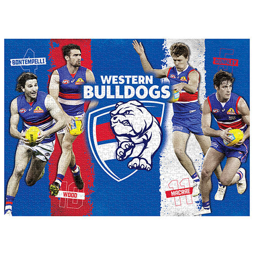 AFL Puzzle Western Bulldogs 4 Player Puzzle 1000 pieces