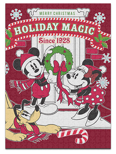 Licensed Puzzle Disney Christmas Mickey and Minnie Mouse Puzzle 1000 pieces