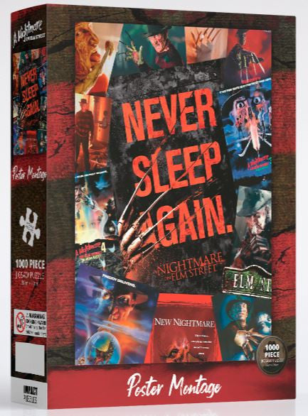 Impact Puzzle Nightmare On Elm Street  Movie Art Puzzle 1000 pieces