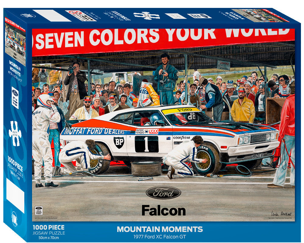 Impact Puzzle Ford Mountain Moments Pitstop Falcon XC Puzzle 1000 pieces