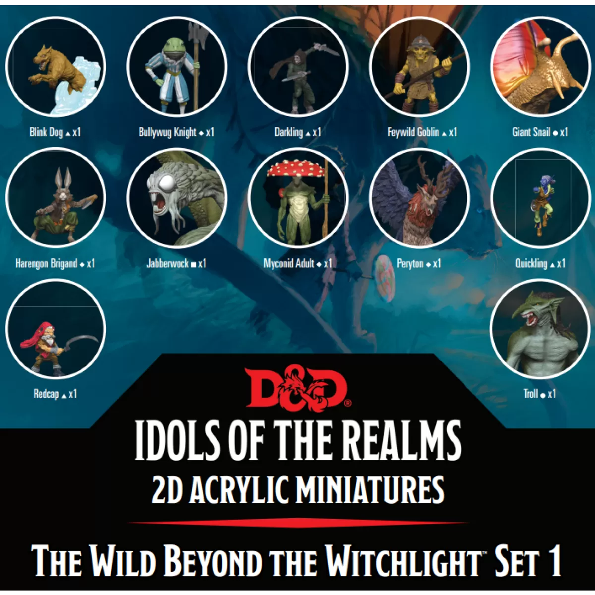 D&D Idols of the Realms The Wild Beyond The Witchlight 2D Set 1