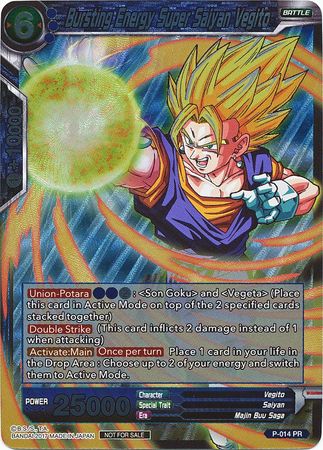 Bursting Energy Super Saiyan Vegito [P-014]