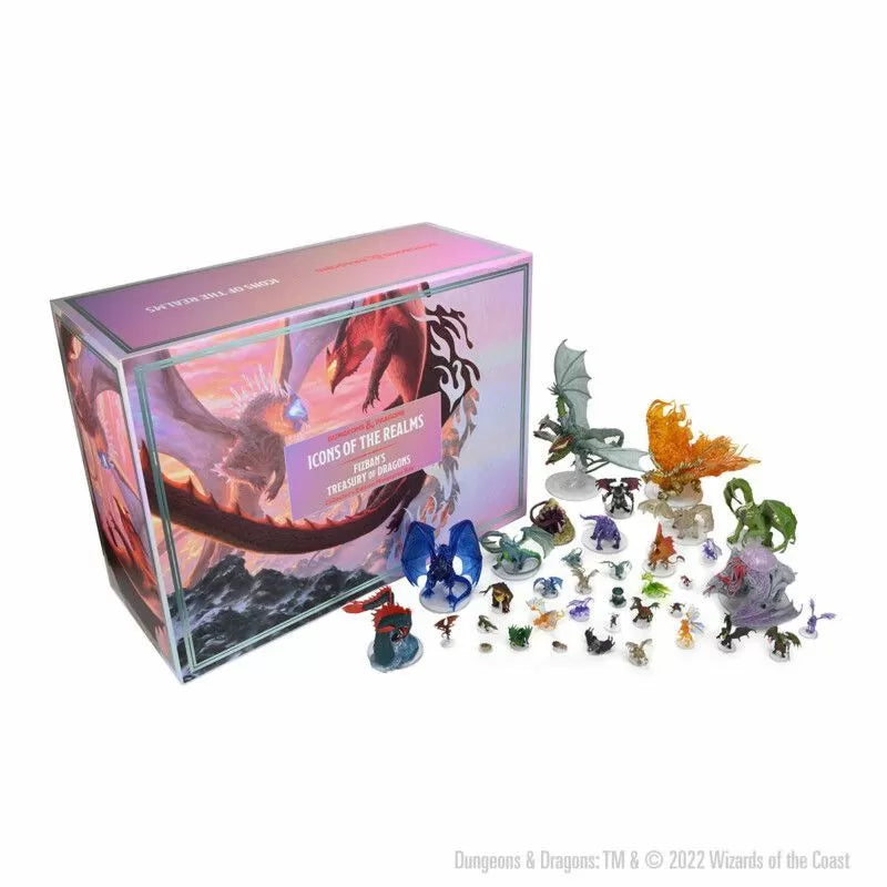 D&D Icons of the Realms Miniatures Fizban's Treasury of Dragons Collector’s Edition Box