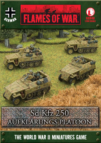 Flames of War - German Sd Kfz 250 Aufklarungs Platoon