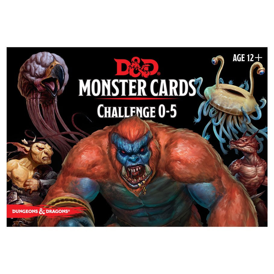 D&D Spellbook Cards Monster Challenge Deck 0-5 (179 cards)