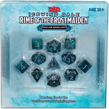 D&D Dungeons & Dragons Icewind Dale Rime of the Frostmaiden Dice and Misecellany
