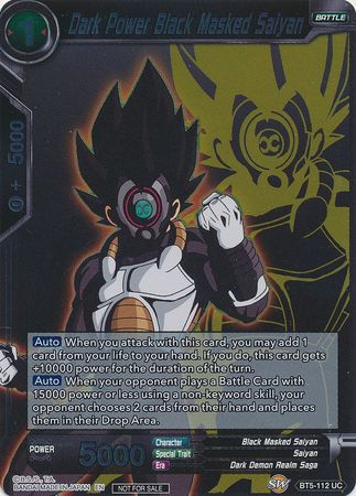 Dark Power Black Masked Saiyan (Event Pack 3 - 2019) [BT5-112_PR]