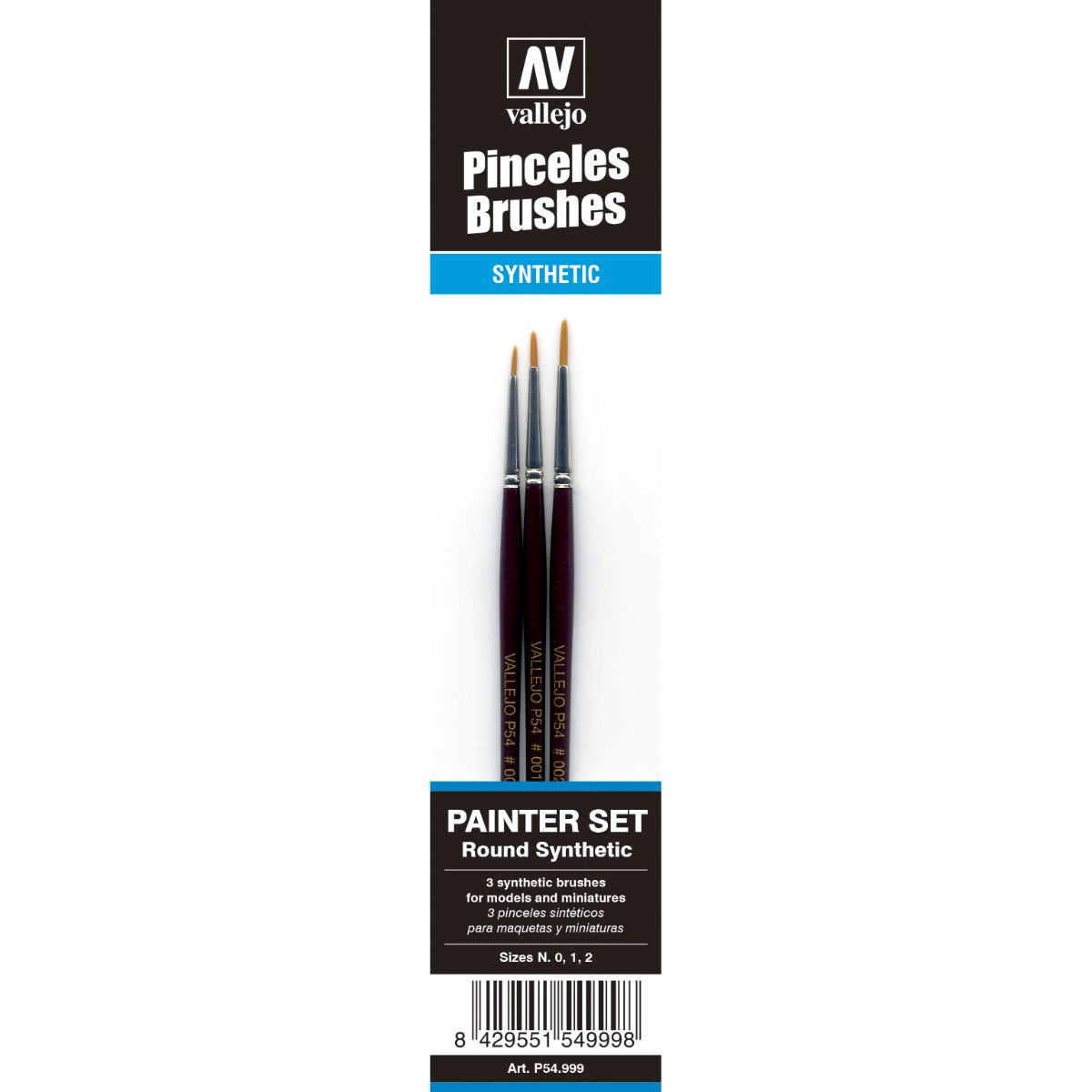 Vallejo Painter Brush Set (0, 1 and 2)
