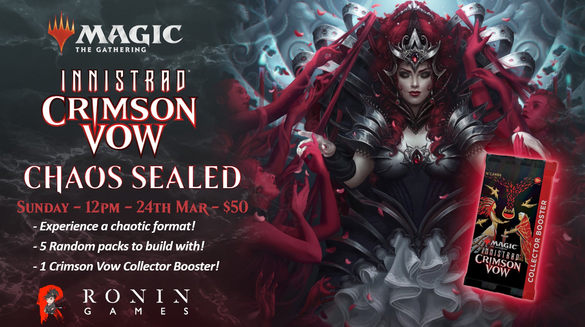 Innistrad Crimson Vow: Chaos Sealed ticket - Sun, 24 Mar 2024