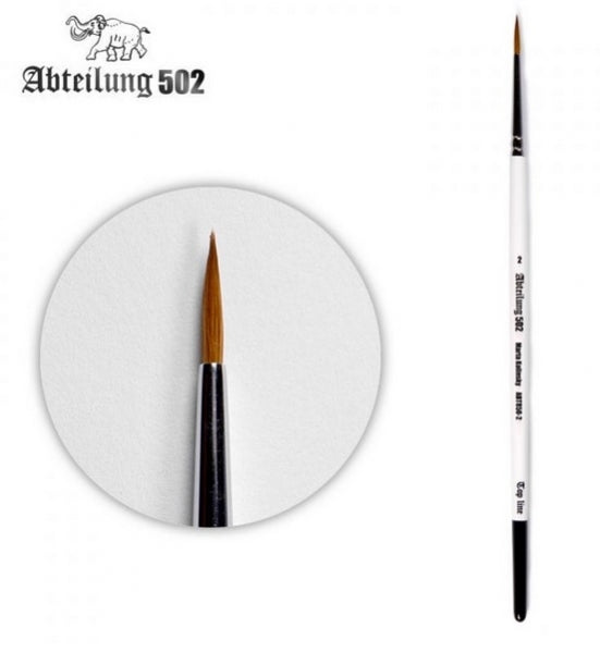 AK Interactive Abteilung 502 Deluxe Kolinsky Sable Brushes - Round Brush 2