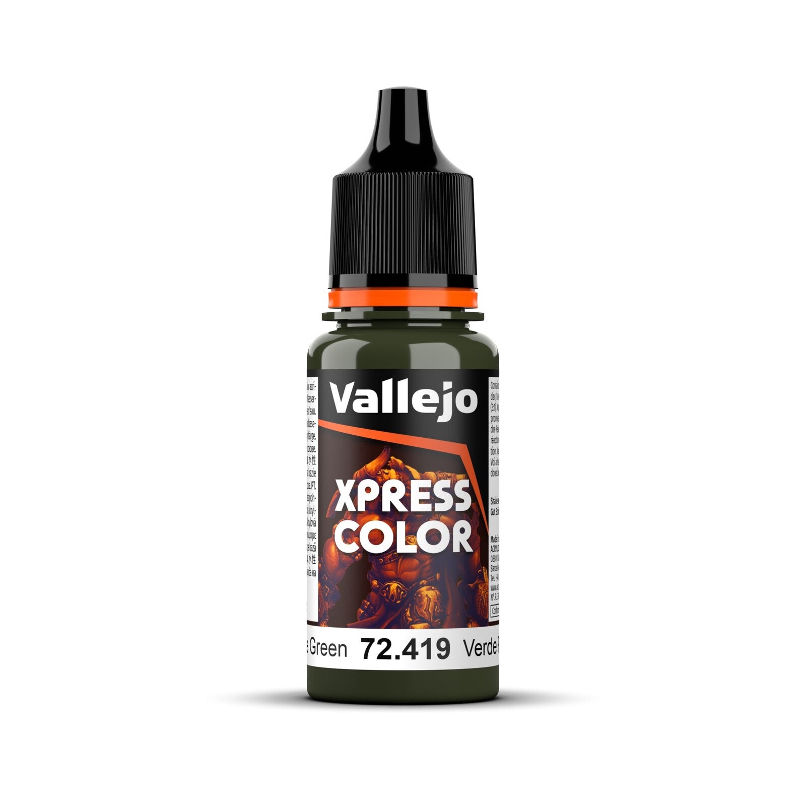 Vallejo Game Colour Xpress Color Plague Green 18ml Acrylic Paint - New Formulation
