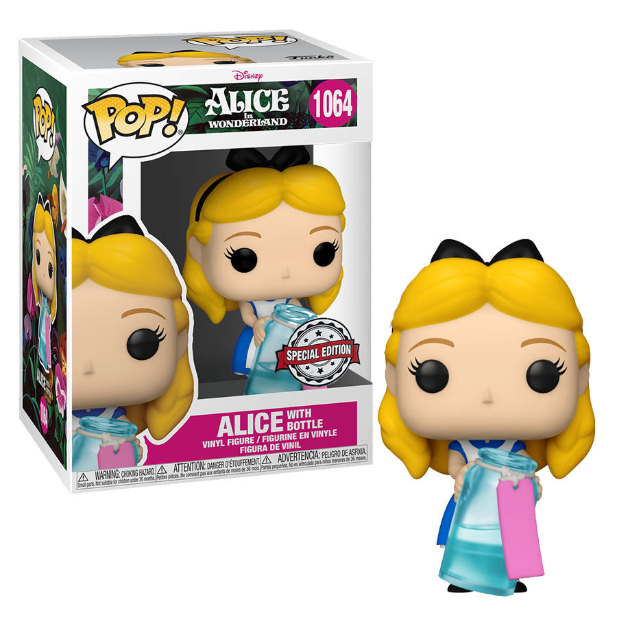 Alice with Bottle #1064 Alice in Wonderland 70th Anniversary US Exclusive Pop! Vinyl
