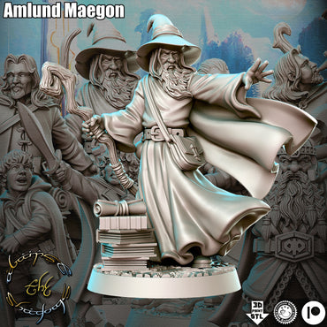 Amlund Maegon - Against the Shadows -  Green Wildling Miniatures