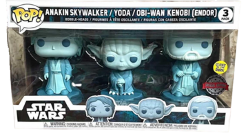 Anakin Skywalker / Yoda / Obi-Wan Kenobi (Endor) (Glow in the Dark Special Edition) Star Wars Pop! Vinyl
