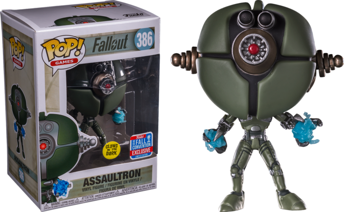 Assaultron (Glow in the Dark) #386 NYCC 2018 Exclusive Fallout Pop! Vinyl