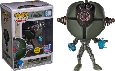 Assaultron (Glow in the Dark) #386 NYCC 2018 Exclusive Fallout Pop! Vinyl