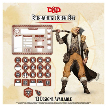 D&D Class Token Set Barbarian