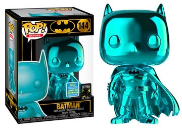Batman (2019 Summer Convention Exclusive Blue Chrome) #144 Batman Pop! Vinyl