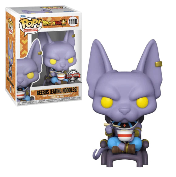 Dragon Ball Super - Beerus with Noodles #1110 Metallic US Exclusive Pop! Vinyl [RS]