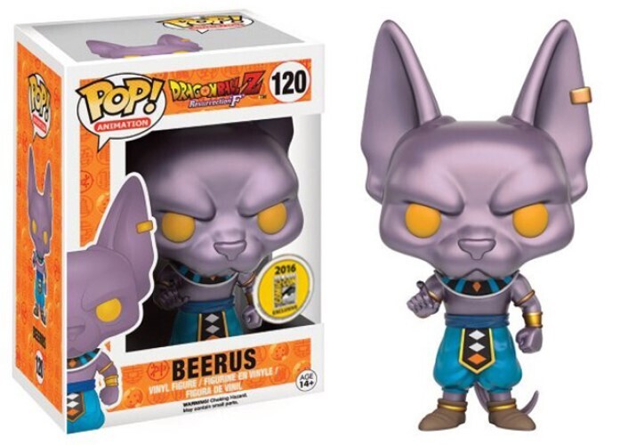 Beerus (2016 Comic Con Exclusive) #120 Dragon Ball Z Resurrection F Pop! Vinyl