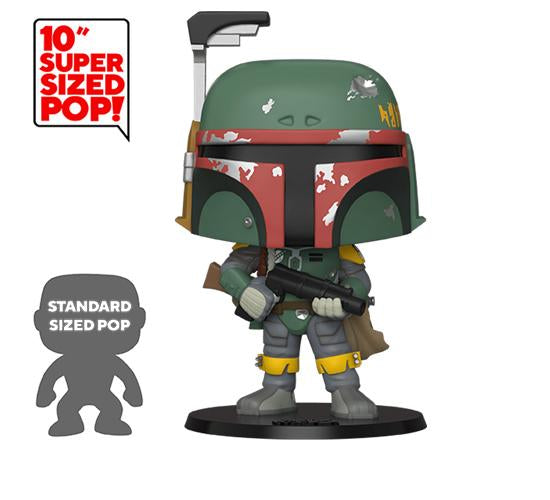 Boba Fett 10" #367 Star Wars Empire Strikes Back 40th Anniversary US Exclusive Pop! Vinyl