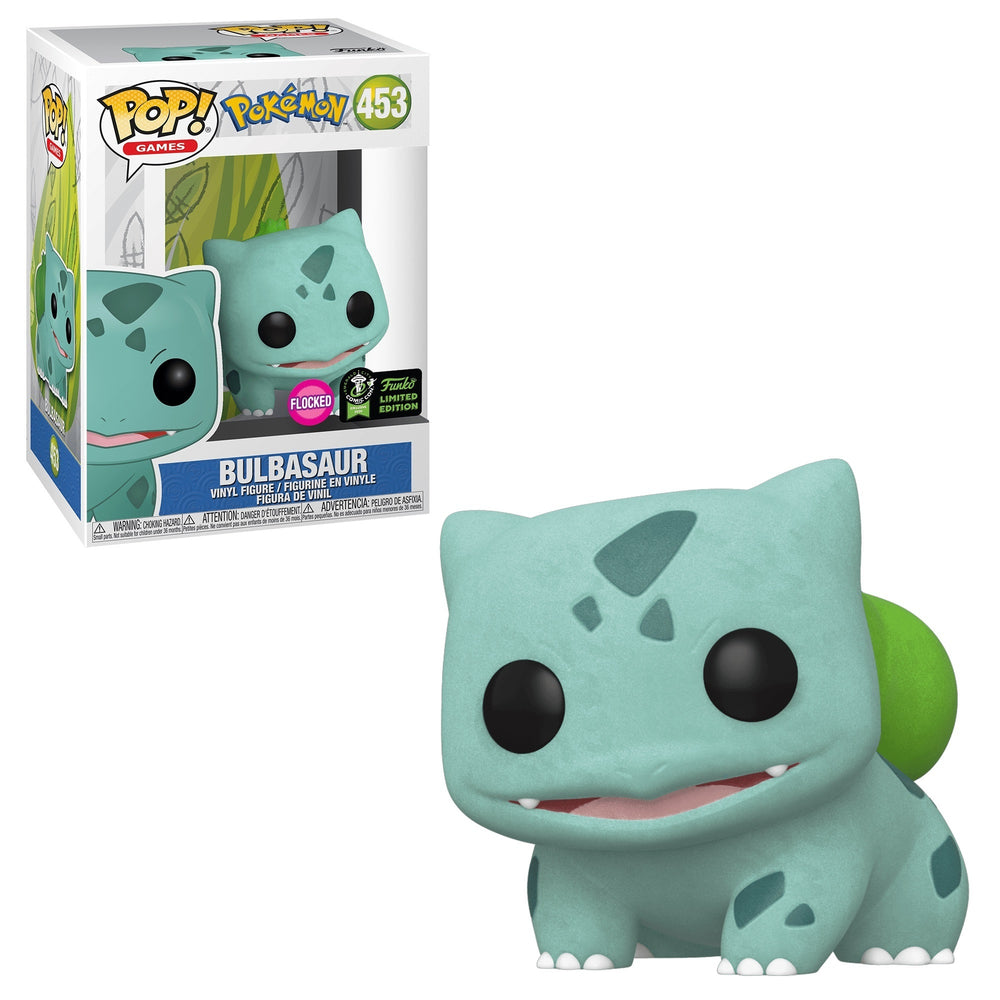 Bulbasaur (Flocked SDCC 2020) #453 Pokemon Pop! Vinyl  PRE-OWNED