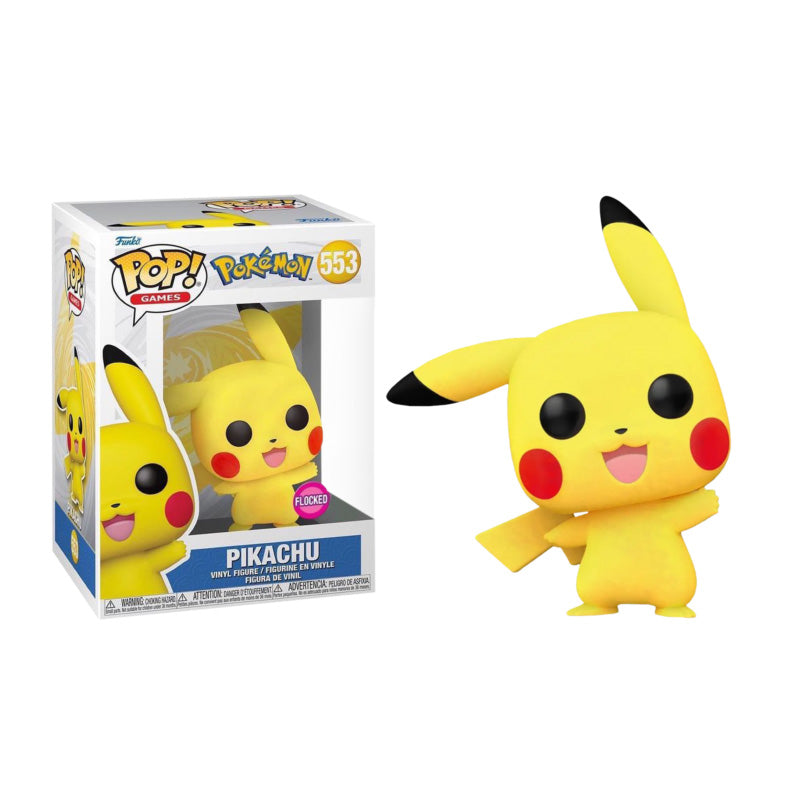 Pikachu (Flocked Special Edition) #553 Pokemon Pop! Vinyl