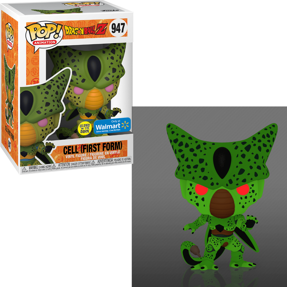 Cell (First Form) (Glow Special Edition) #947 Dragon Ball Z Pop! Vinyl