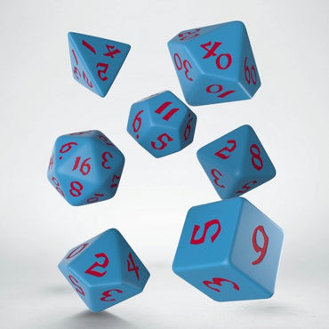 Q-Workshop Classic Runic Blue & red Dice Set (7)