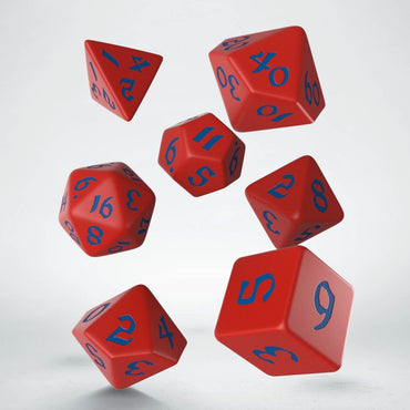 Q-Workshop Classic Runic Red & Blue Dice Set (7)