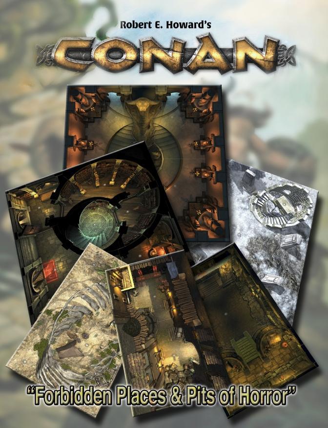 Conan RPG: Forbidden Places & Pits of Horror Geo. Tile Set