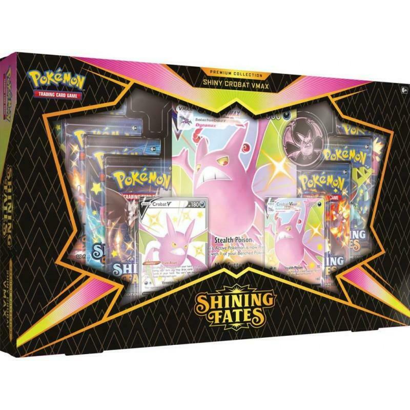 Pokemon TCG Shining Fates Premium Collection Shiny Crobat / Dragapult VMax Box