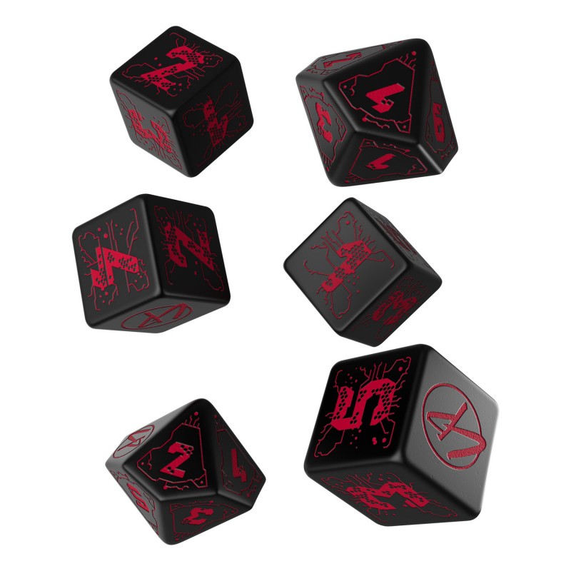 Q-Workshop Cyberpunk Red Essential Dice Set (6)