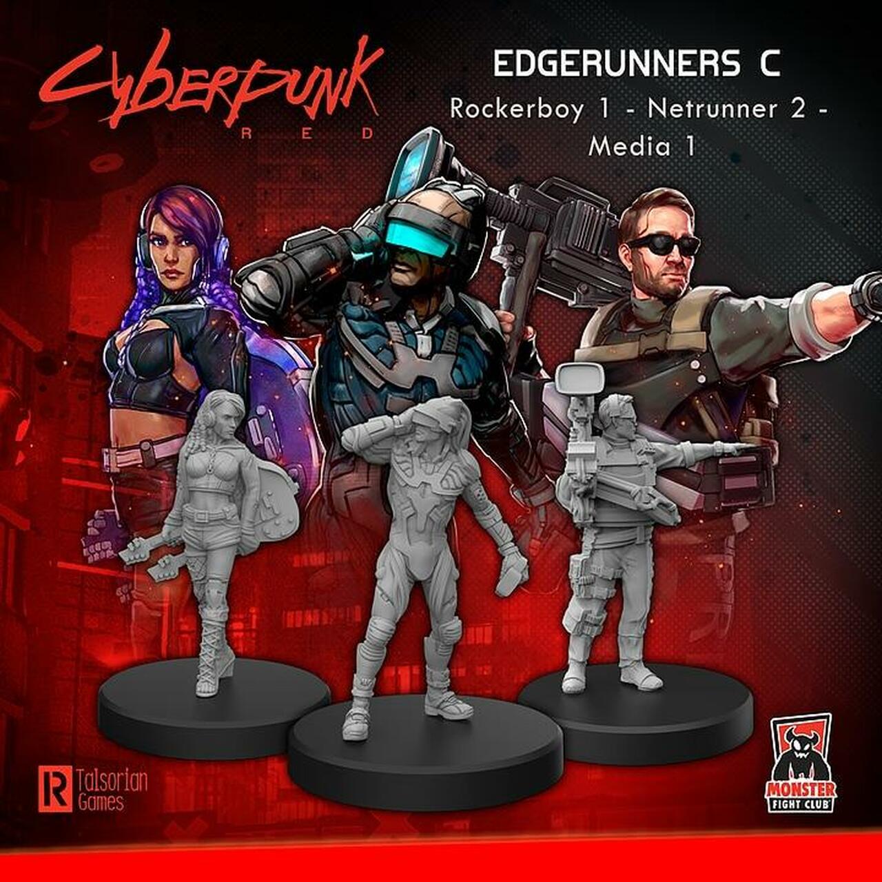 Cyberpunk Red RPG: Edgerunners C - Rocker, Netrunner, and Media