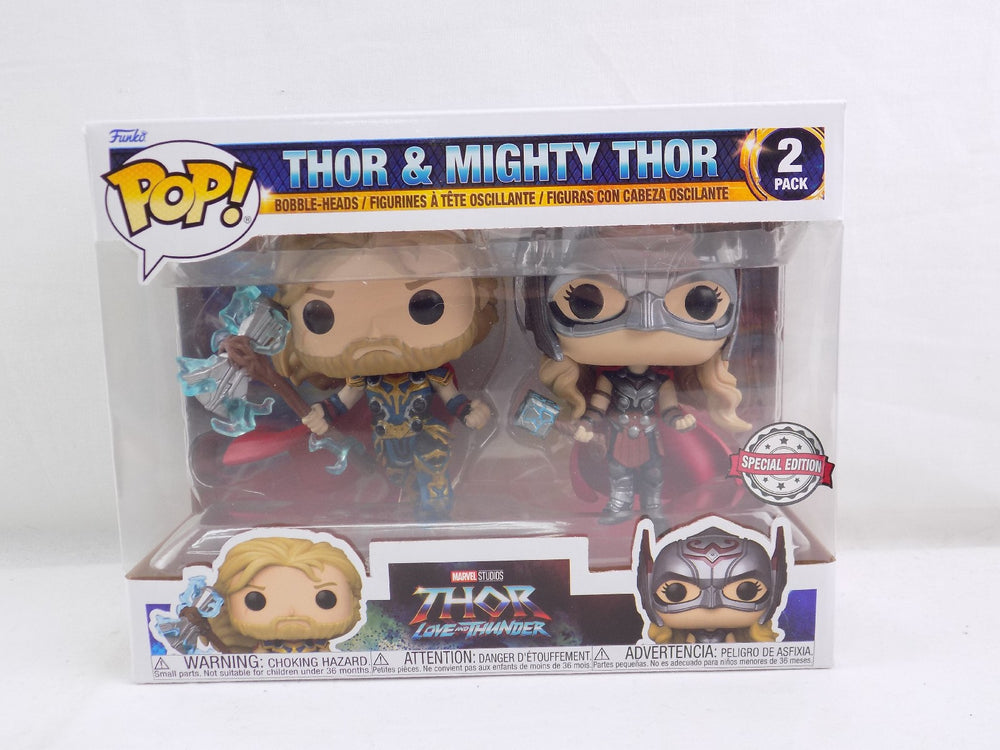 Thor & Mighty Thor (Special Edition) 2 Pack Thor: Love and Thunder Pop! Vinyl