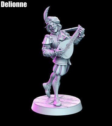 Delionne - A Witcher Contract D&D 3D Resin Printed 32mm Miniature- Green Wildling Miniatures
