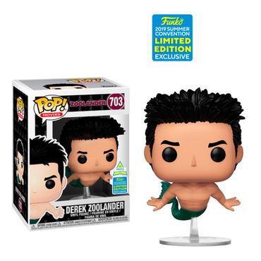 Derek Zoolander Merman #703 SDCC 2019 Exclusive Zoolander Pop! Vinyl